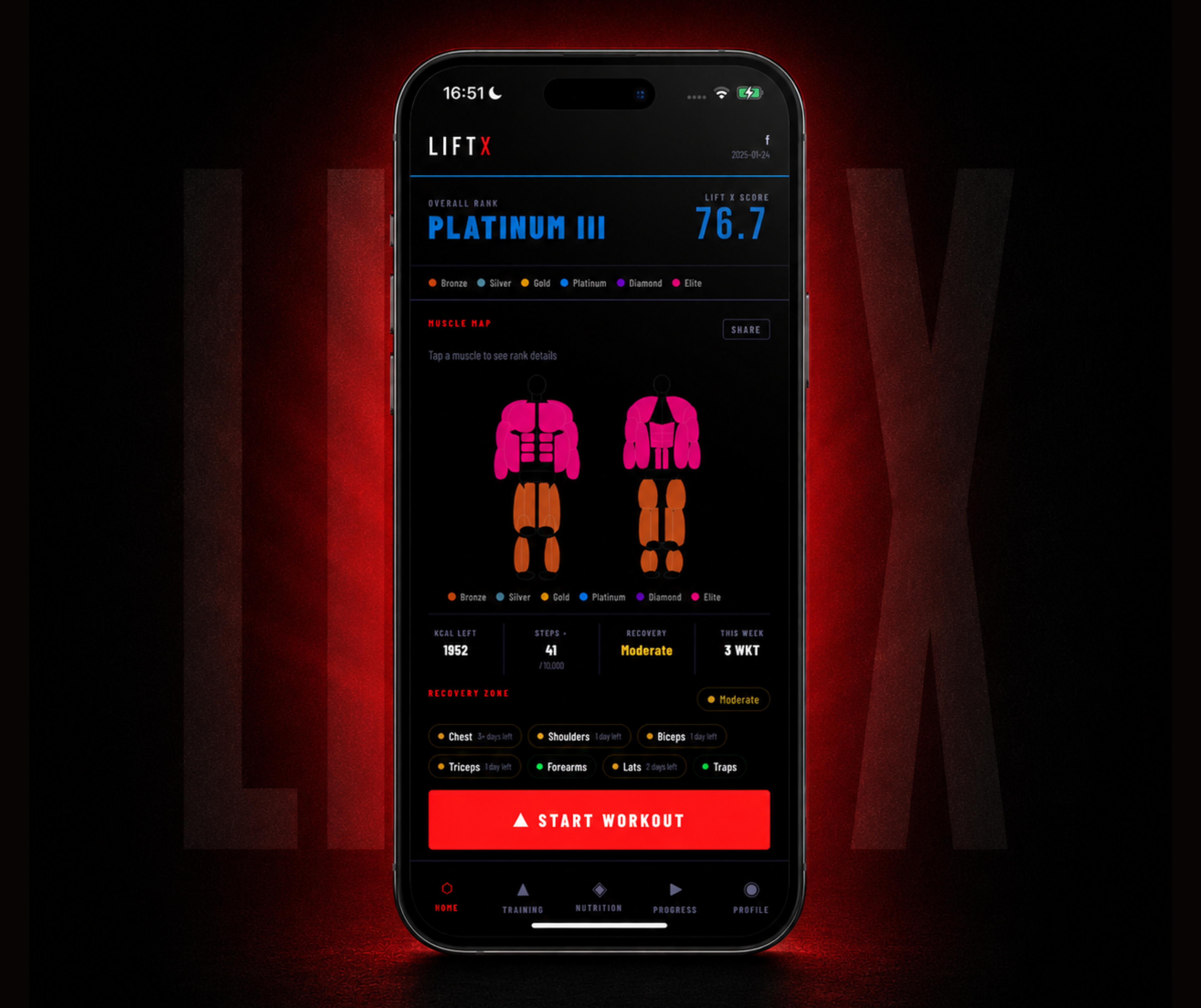 Lift X app preview